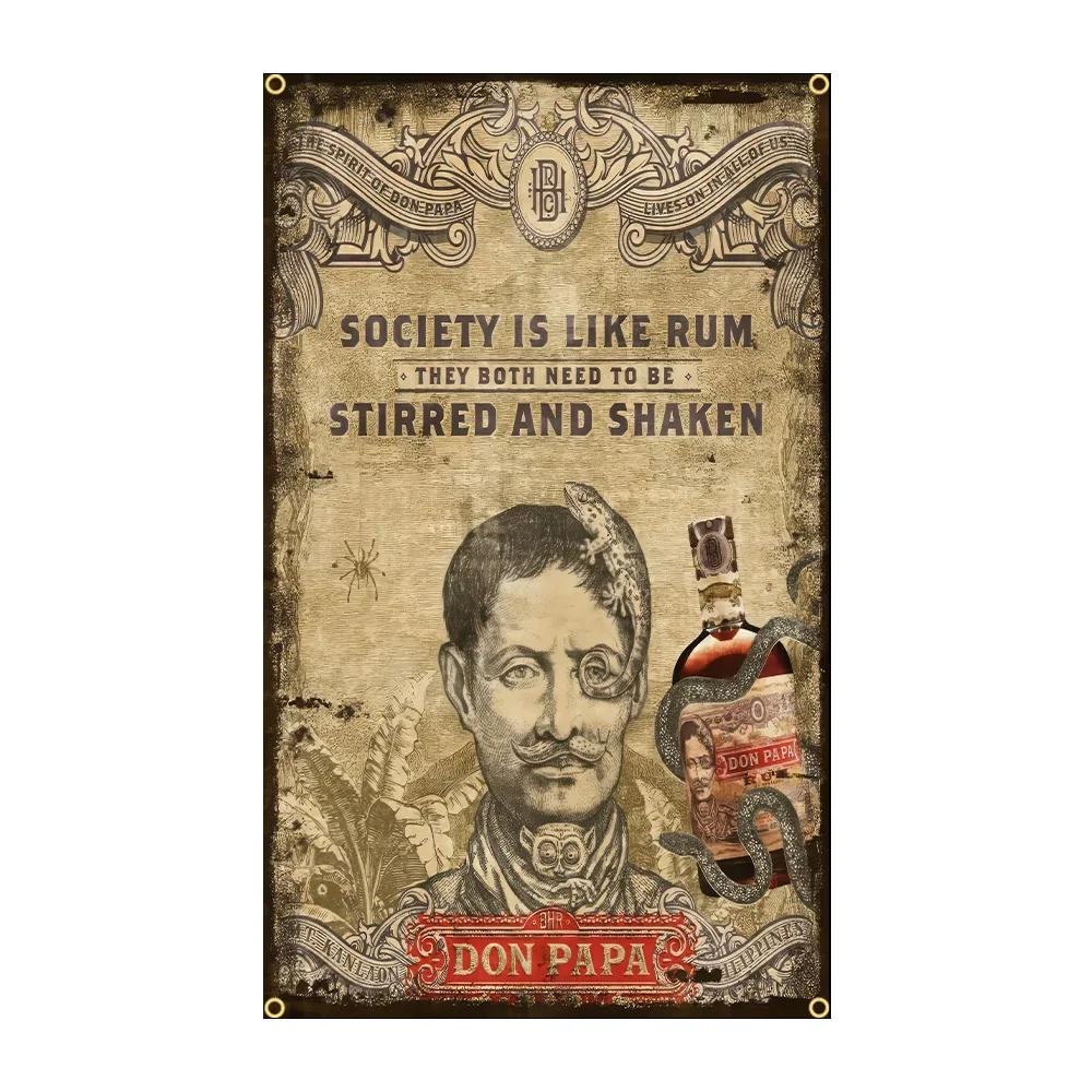 Don Papas Rum Flag Polyester Printed Wine Banner For Decor Room tapestry wall decoration Bar decoration flag 74x94cm(29x37in)
Don Papas Rum Flag Polyester Printed Wine Banner For Decor Room tapestry wall decoration Bar decoration flag 74x94cm(29x37in)