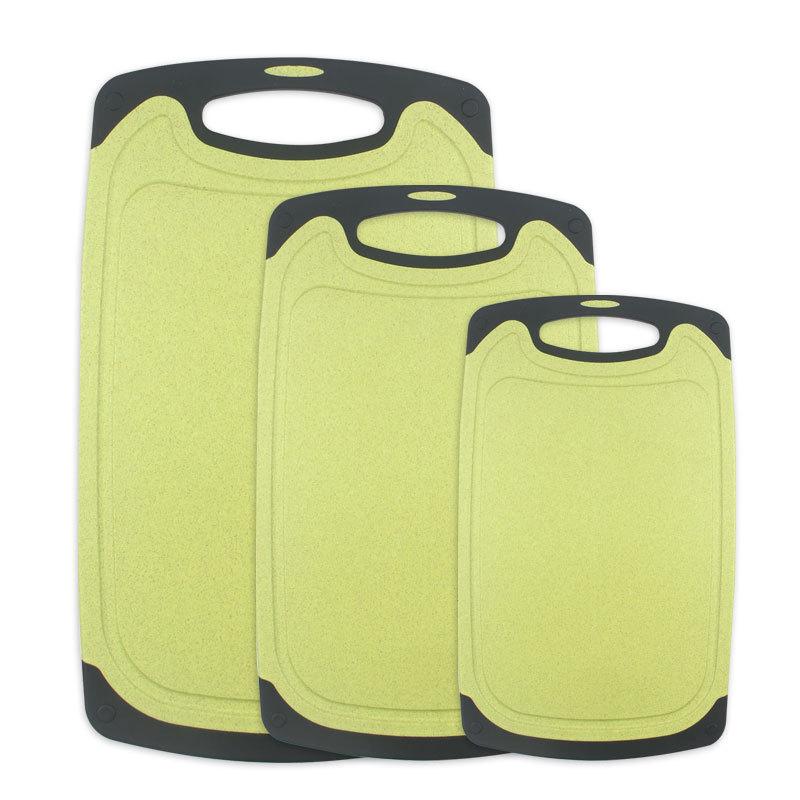 Wheat straw classification home cutting board, plastic cutting board with water guard kitchen chopping board set or 3, Rectangular
Wheat straw classification home cutting board, plastic cutting board with water guard kitchen chopping board set or 3, Rectangular