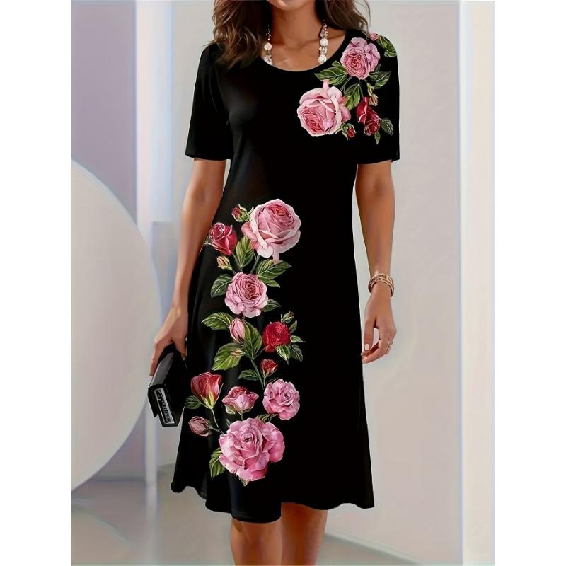 Women s Elegant Floral and Geometric Pattern Short Sleeve Knee Length Dress 8XL
Women s Elegant Floral and Geometric Pattern Short Sleeve Knee Length Dress 8XL