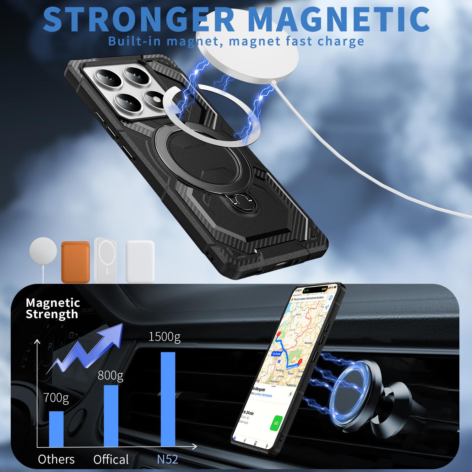 For Xiaomi 14T Pro Case Compatible with MagSafe Kickstand TPU+PC Phone Cover Dark Purple
For Xiaomi 14T Pro Case Compatible with MagSafe Kickstand TPU+PC Phone Cover Dark Purple