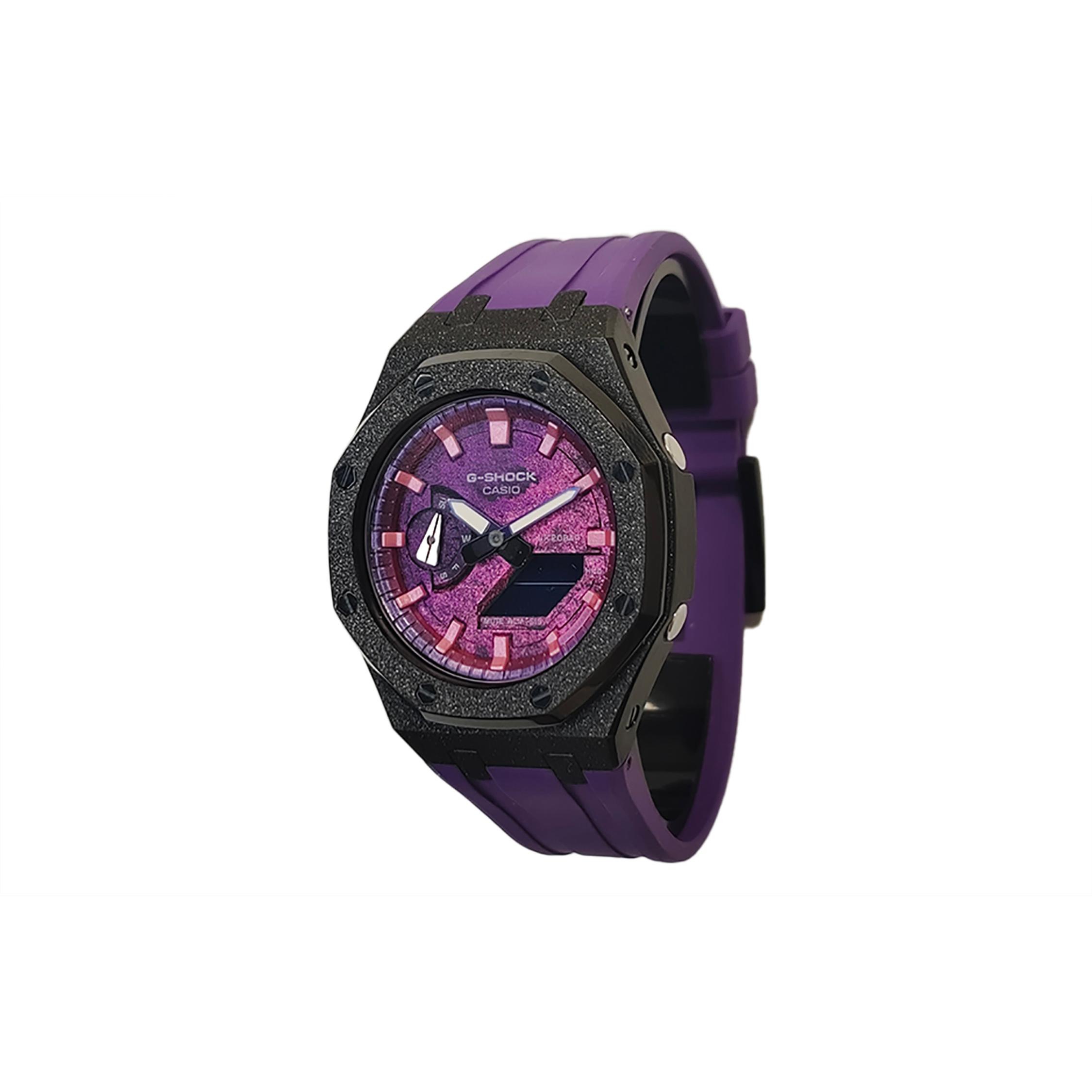 CASIO Men Liquid Crystal,Analog Dual Display Series 44mm Purple Watch GA-2100SKE-7A(Watch3--) Frost Black Dreamy Purple
CASIO Men Liquid Crystal,Analog Dual Display Series 44mm Purple Watch GA-2100SKE-7A(Watch3--) Frost Black Dreamy Purple