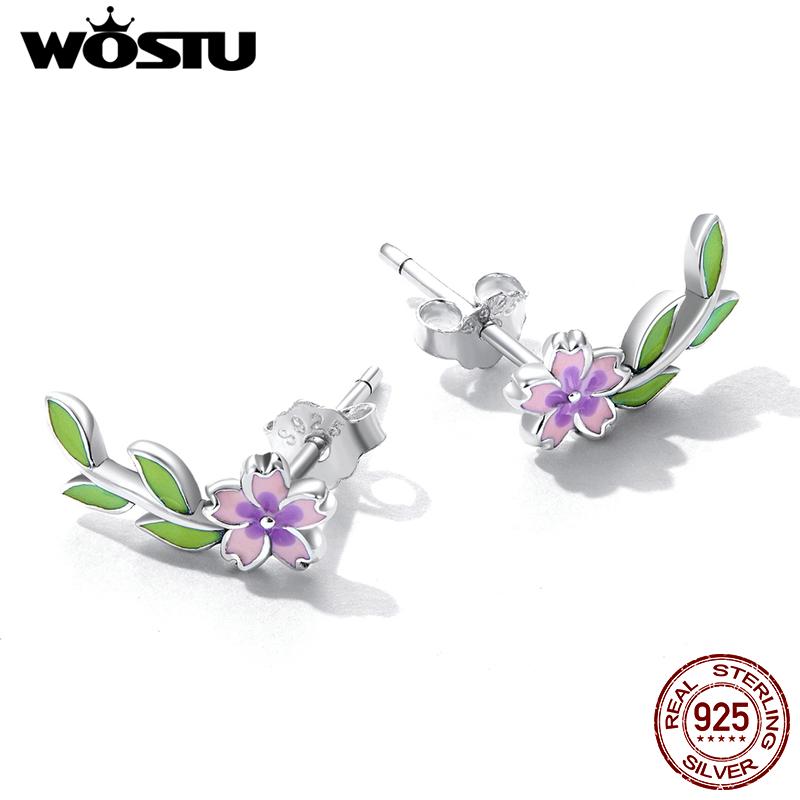 WOSTU стерлингового серебра 925 пробы, растения, фиолетовый, розовый цветок, зеленый лист, серьги-гвоздики для женщин, модные вечерние ювелирные изделия, подарок 925 silver
WOSTU стерлингового серебра 925 пробы, растения, фиолетовый, розовый цветок, зеленый лист, серьги-гвоздики для женщин, модные вечерние ювелирные изделия, подарок 925 silver