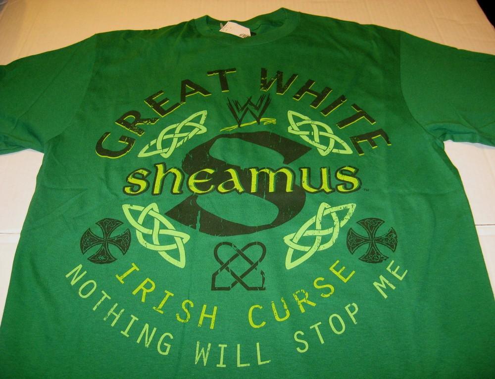 Great White SHEAMUS Irish Curse Nothing Will Stop WWE Wrestling Shirt New NWT LG Unisex T-Shirt XXXXL
Great White SHEAMUS Irish Curse Nothing Will Stop WWE Wrestling Shirt New NWT LG Unisex T-Shirt XXXXL