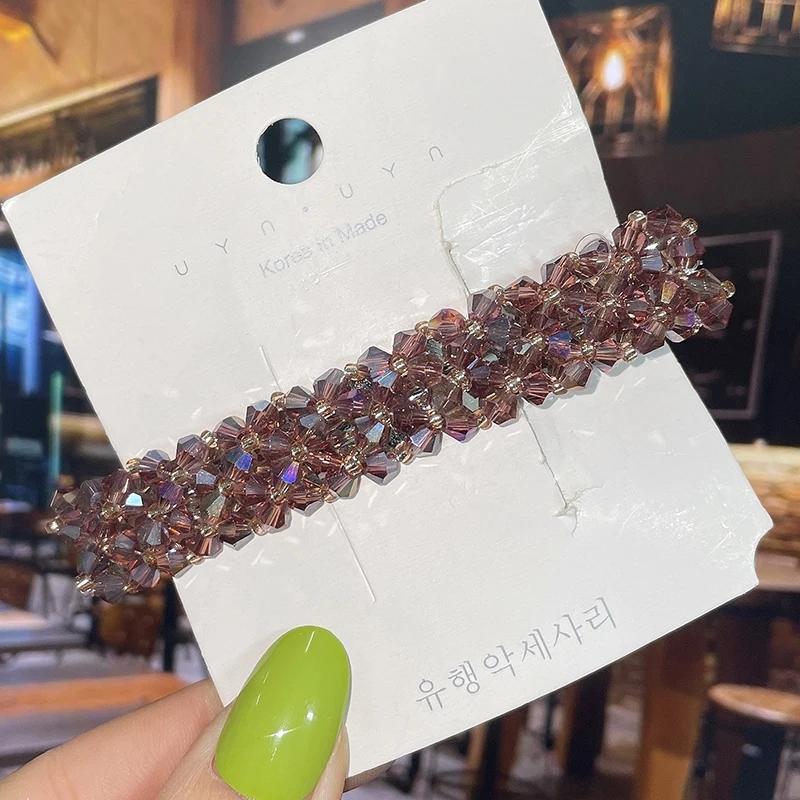 Модные хрустальные весенние заколки для волос, ручной работы, с бусинами, заколки-бабочки для волос для женщин, девушек, модные простые аксессуары для волос, головные уборы
Модные хрустальные весенние заколки для волос, ручной работы, с бусинами, заколки-бабочки для волос для женщин, девушек, модные простые аксессуары для волос, головные уборы