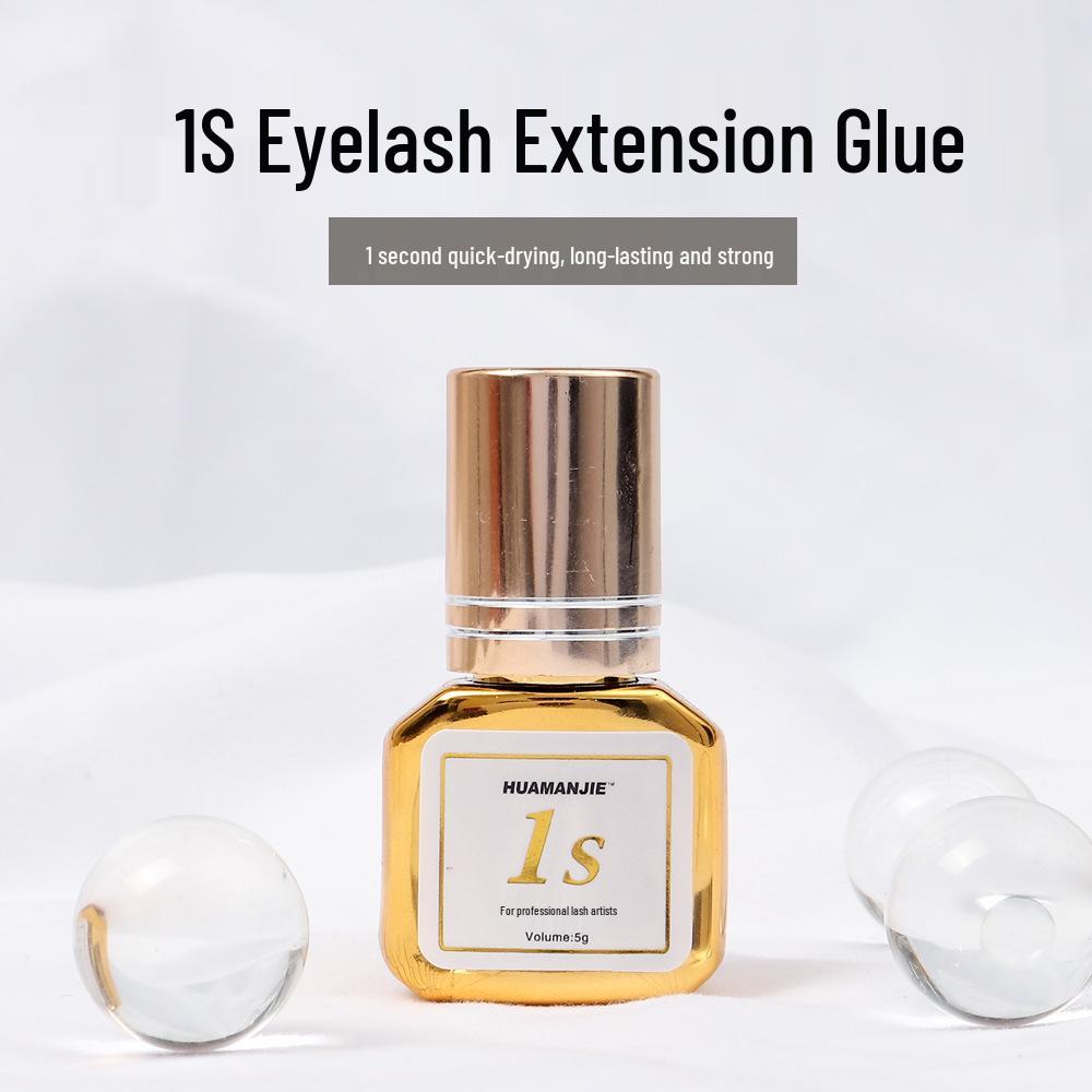 Quick-Dry, Low-Odor Eyelash Extension Glue: 1-2 Second Drying, Long-Lasting, Ideal for Closed-Eye Application Huaman Eyelash 5g Gold Bottle 2s Quick-Dry Glue
Quick-Dry, Low-Odor Eyelash Extension Glue: 1-2 Second Drying, Long-Lasting, Ideal for Closed-Eye Application Huaman Eyelash 5g Gold Bottle 2s Quick-Dry Glue