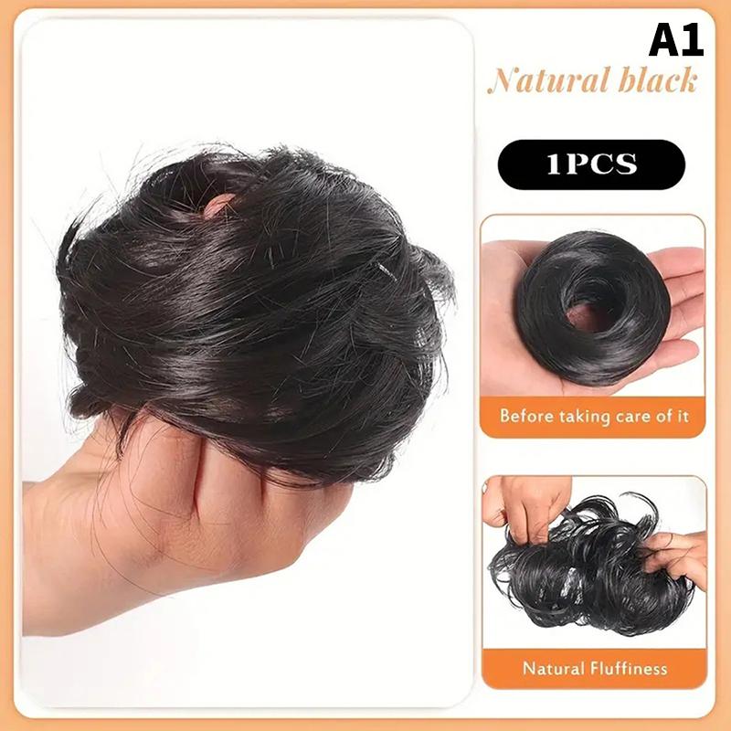 Synthetic Fake Hair Bun Rubber Band Multicolour Clip In On Hair Tail Extension Updo Natural High Ponytail For Women as the picture
Synthetic Fake Hair Bun Rubber Band Multicolour Clip In On Hair Tail Extension Updo Natural High Ponytail For Women as the picture