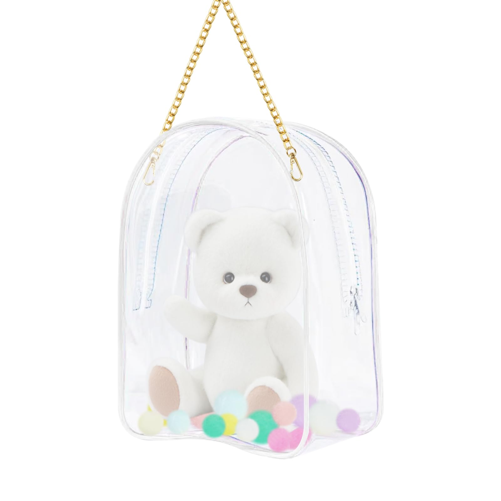 seimeinoki Plush 20cm Adjustable Shoulder Large Plush Storage Doll Storage Clear Oshikatsu Outing Visible Zipper with and Shoulder Strap Pouch, Clear, белый
seimeinoki Plush 20cm Adjustable Shoulder Large Plush Storage Doll Storage Clear Oshikatsu Outing Visible Zipper with and Shoulder Strap Pouch, Clear, белый