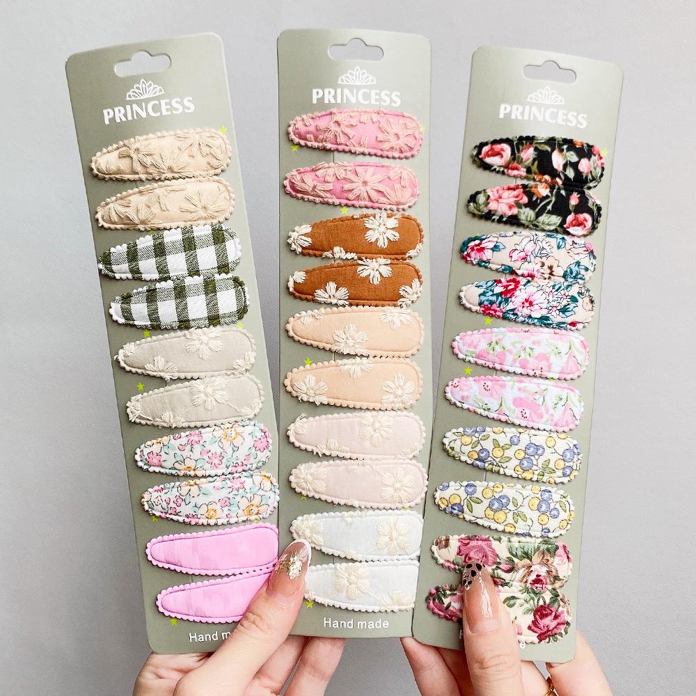 10Pcs/set 2.2 Printed Embroidery Waterdrop Shape Hair Clips For Cute Girls BB Hairpin Barrettes Headwear Kids Hair Accessories
10Pcs/set 2.2 Printed Embroidery Waterdrop Shape Hair Clips For Cute Girls BB Hairpin Barrettes Headwear Kids Hair Accessories