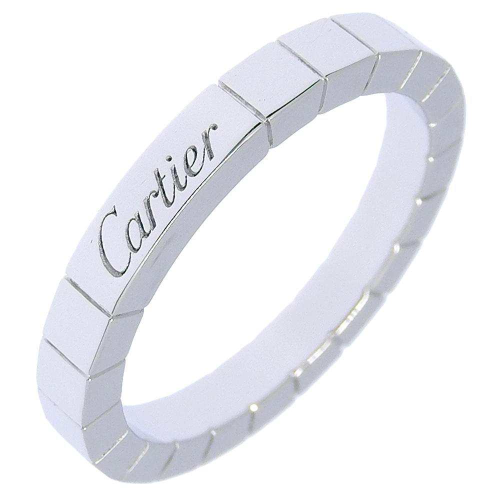 CARTIER Lanieres Ring K18 white gold #8.4(US Size) 7.1g mens Used
CARTIER Lanieres Ring K18 white gold #8.4(US Size) 7.1g mens Used