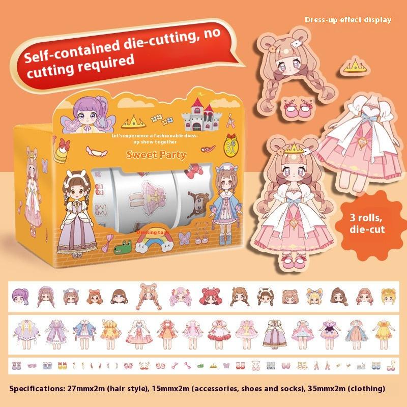 Милое платье принцессы, наклейка водонепроницаемая, набор мультяшного васи-скотча для девочки, милая наклейка для украшения детского блокнота с персонажем
Милое платье принцессы, наклейка водонепроницаемая, набор мультяшного васи-скотча для девочки, милая наклейка для украшения детского блокнота с персонажем