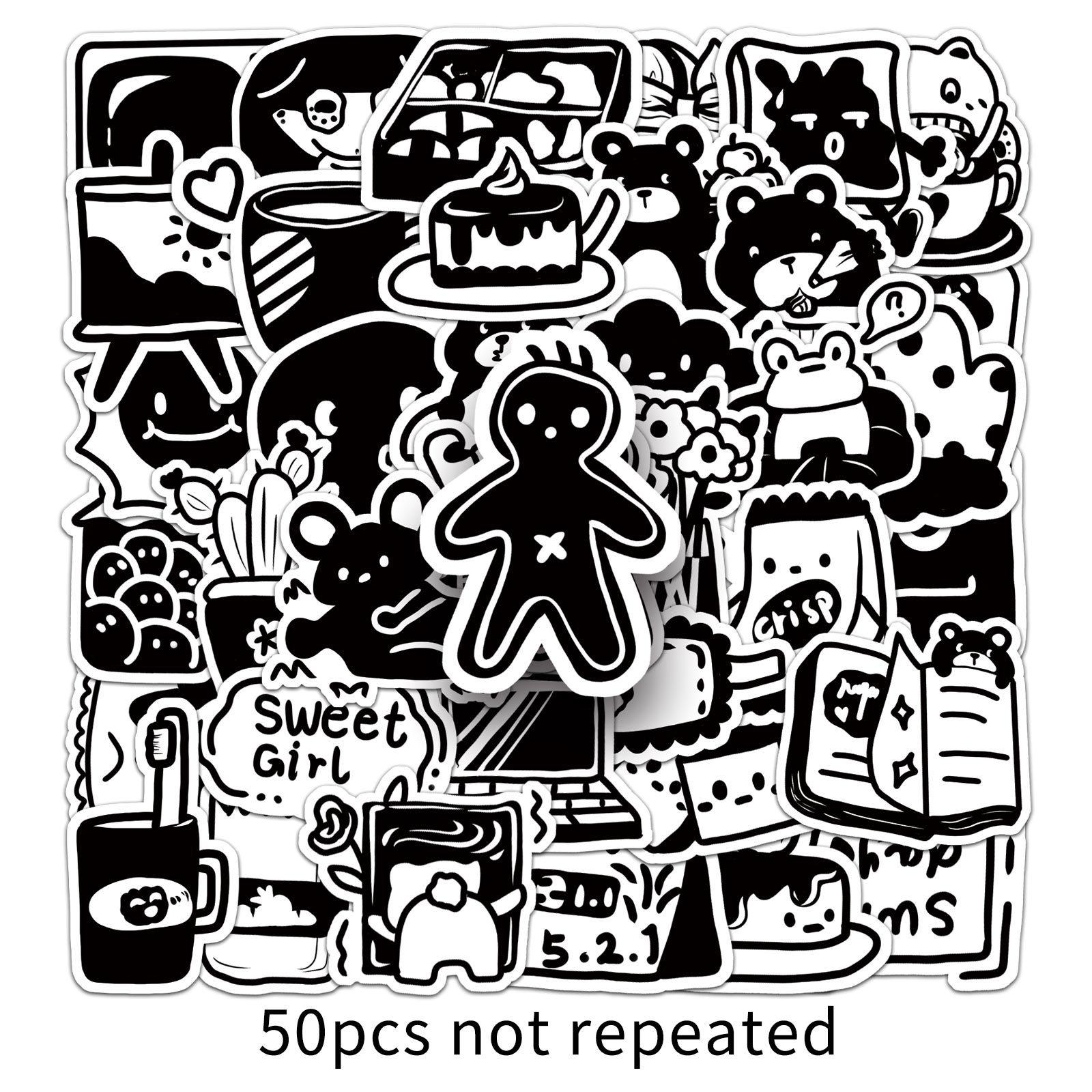 50 черно-белых граффити с мультяшными милыми оригинальными наклейками, сделай сам, наклейки на чашку воды, водонепроницаемые наклейки для багажа
50 черно-белых граффити с мультяшными милыми оригинальными наклейками, сделай сам, наклейки на чашку воды, водонепроницаемые наклейки для багажа