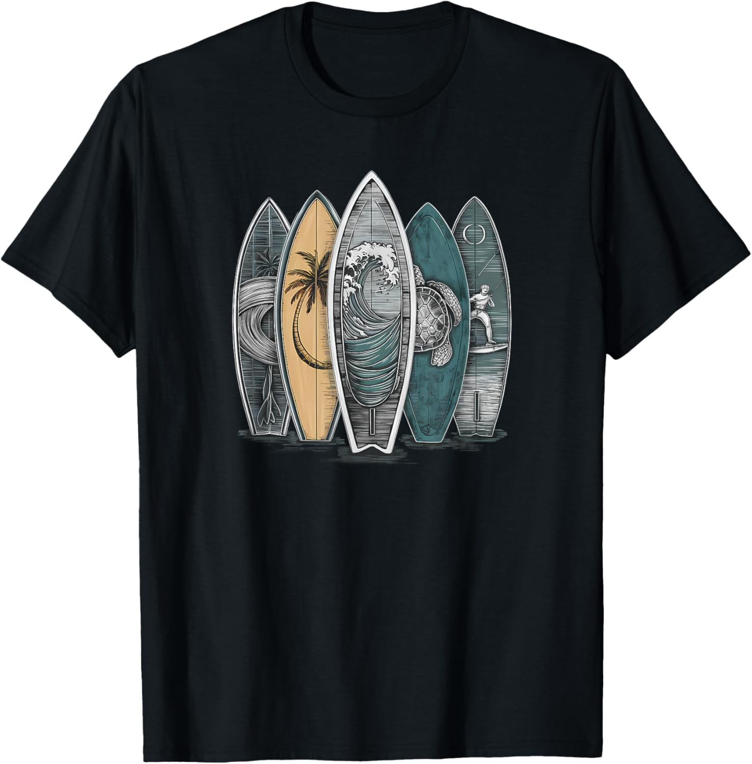 Surfing Tropical Surfboards Vintage Surfboarder Surfer T-Shirt 5XL різнокольоровий
Surfing Tropical Surfboards Vintage Surfboarder Surfer T-Shirt 5XL різнокольоровий