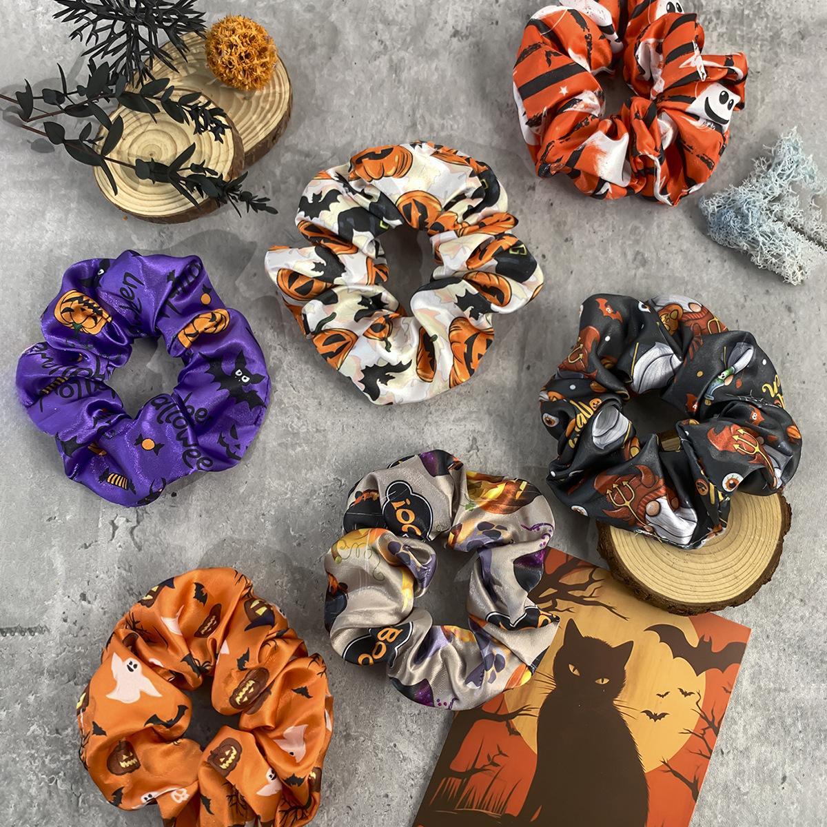 Halloween new hair accessories large intestine hair band hot holiday skull bat pumpkin print
Halloween new hair accessories large intestine hair band hot holiday skull bat pumpkin print