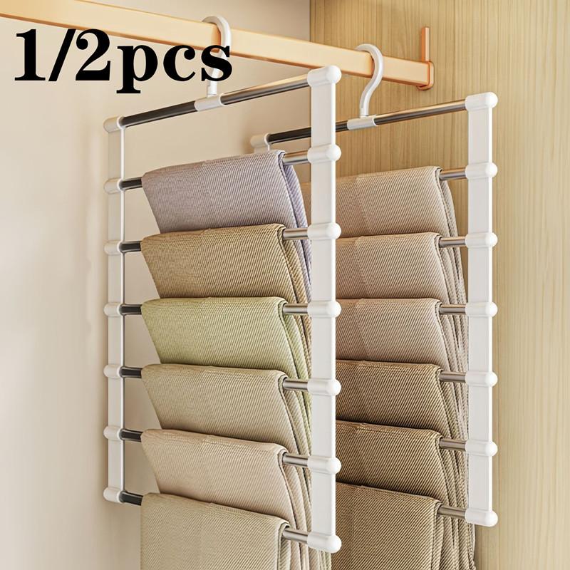 1/2pcs Stainless Steel Trouser Hanger Pants Rack Tie Belt Scarf Hanging Holder Foldable Wardrobe Storage Pants Hanger Organizer 1pcs
1/2pcs Stainless Steel Trouser Hanger Pants Rack Tie Belt Scarf Hanging Holder Foldable Wardrobe Storage Pants Hanger Organizer 1pcs