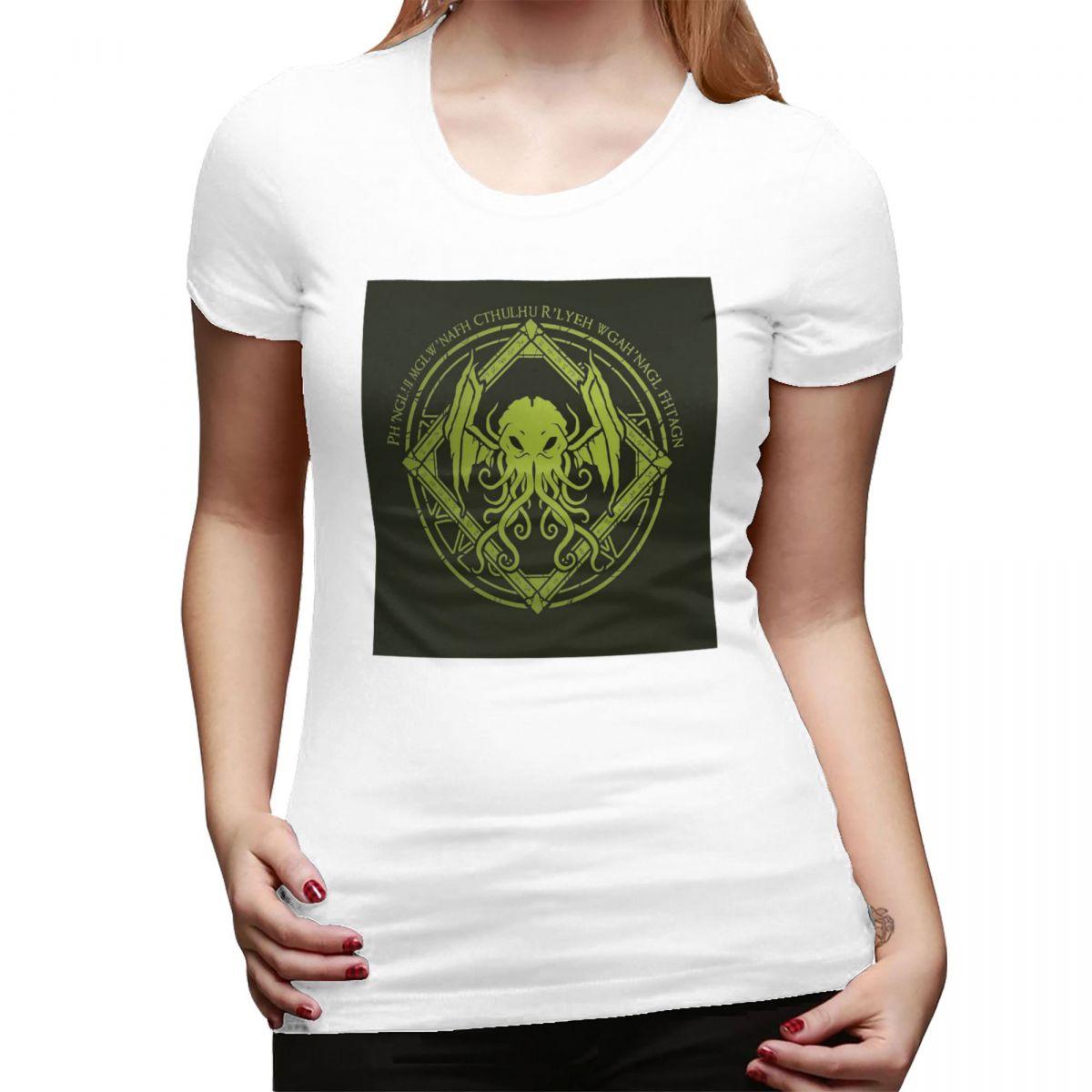 Cthulhu Lovecraft Chant Design TShirt for Women Round Neck Streetwear T Shirts Womens Tees Short Summer Clothes Tops S
Cthulhu Lovecraft Chant Design TShirt for Women Round Neck Streetwear T Shirts Womens Tees Short Summer Clothes Tops S