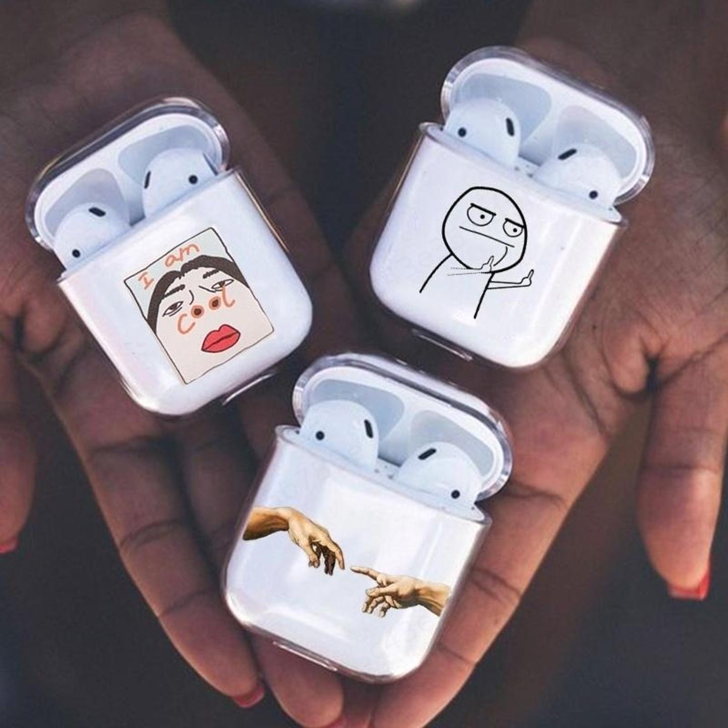 Очистить Смешные Airpods Дело для Airpods12 Мультфильм Прозрачный шокостойкий защитный покров для Airpod12
Очистить Смешные Airpods Дело для Airpods12 Мультфильм Прозрачный шокостойкий защитный покров для Airpod12