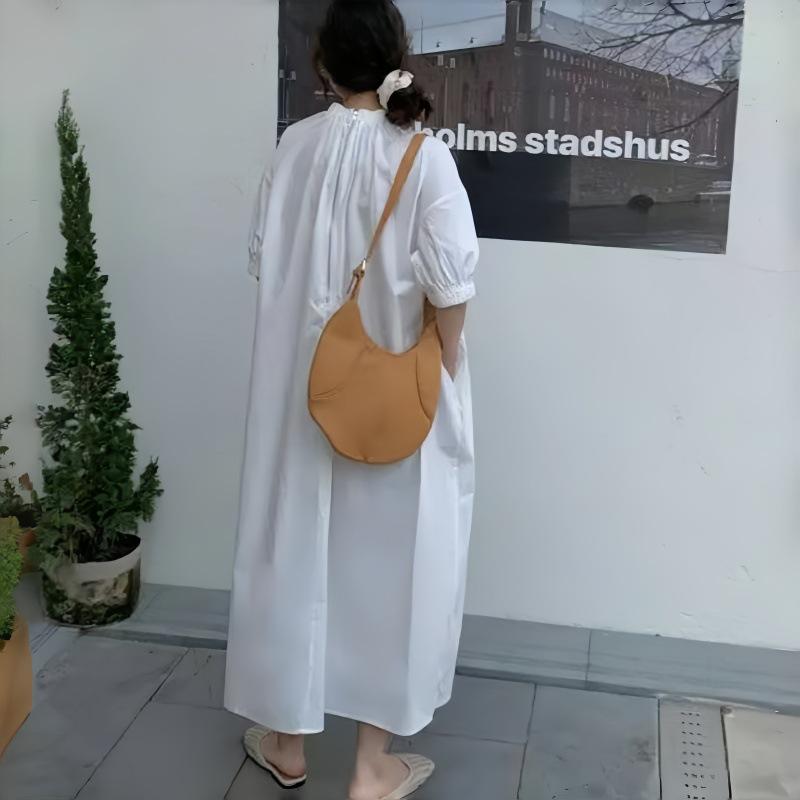 Japanese Loose Stand Collar Zipper Short Sleeve A-line Ankle-length Dress for Women - Spring Collection L білий
Japanese Loose Stand Collar Zipper Short Sleeve A-line Ankle-length Dress for Women - Spring Collection L білий