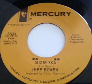 7inch Record JEFFREY BOWEN Suzie Ska 72284PROMO Mercury 1964 US SoulFunk Used
7inch Record JEFFREY BOWEN Suzie Ska 72284PROMO Mercury 1964 US SoulFunk Used