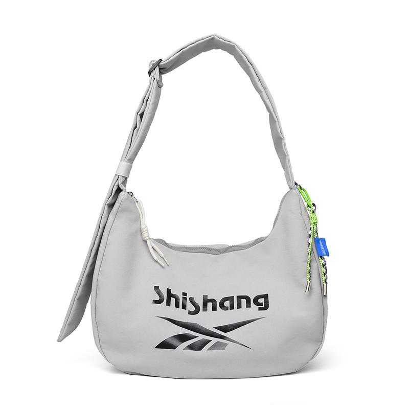 Мужская сумка через плечо Женская сумка с буквенным принтом через плечо Спортивная сумка для верховой езды серый