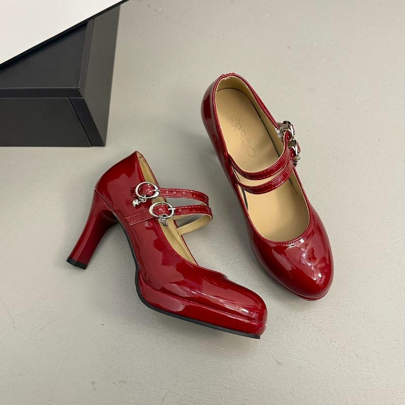 Designer Thick Heel Women Mary Jane Shoes Concise Shallow Belt Buckle Shoes Spring Ladies Outdoor Elegant Dress Dancing Pumps 35 вина червоного кольору
Designer Thick Heel Women Mary Jane Shoes Concise Shallow Belt Buckle Shoes Spring Ladies Outdoor Elegant Dress Dancing Pumps 35 вина червоного кольору