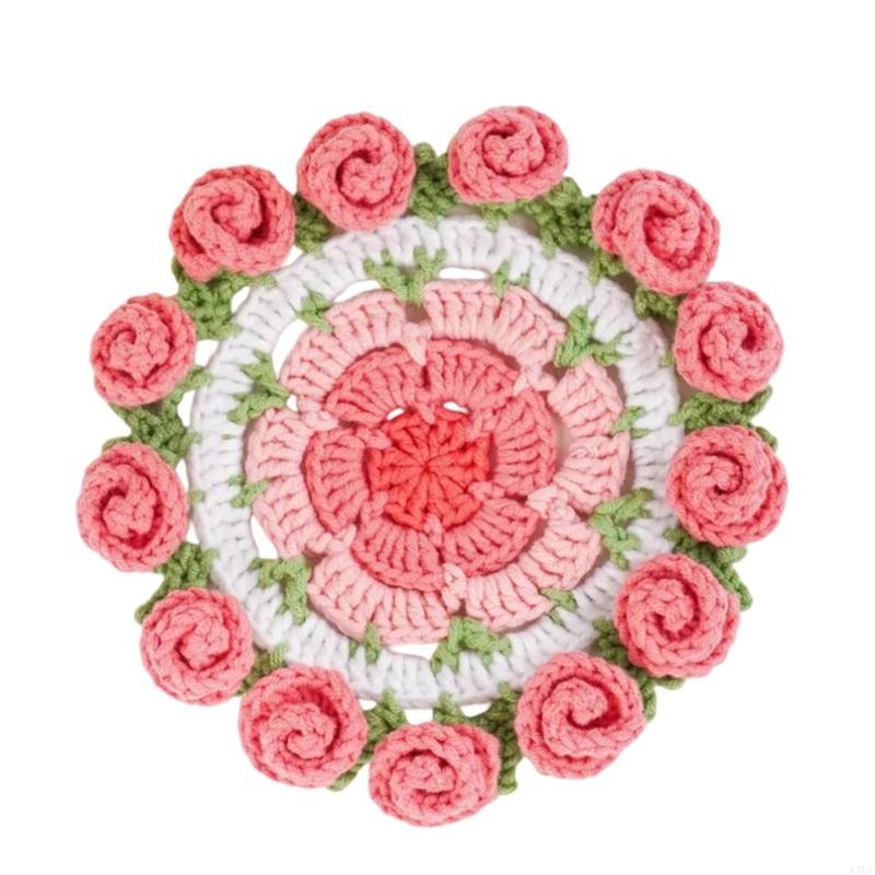 Handcrafted Crochet Flowers Desk Cup Pad Knitting Tableware Pad X3UC
Handcrafted Crochet Flowers Desk Cup Pad Knitting Tableware Pad X3UC
