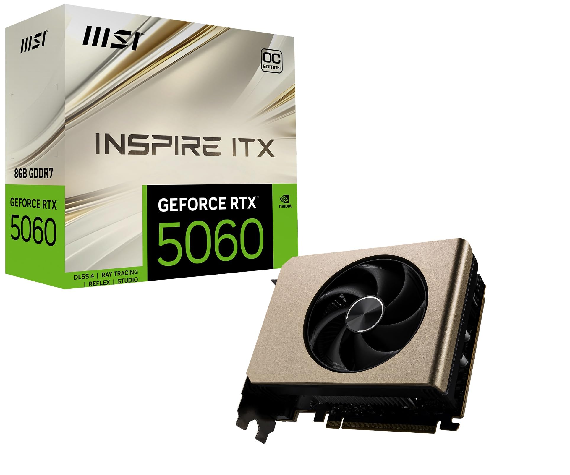 Графічна карта MSI GeForce RTX 5060 8G INSPIRE ITX OC VD9188
Графічна карта MSI GeForce RTX 5060 8G INSPIRE ITX OC VD9188