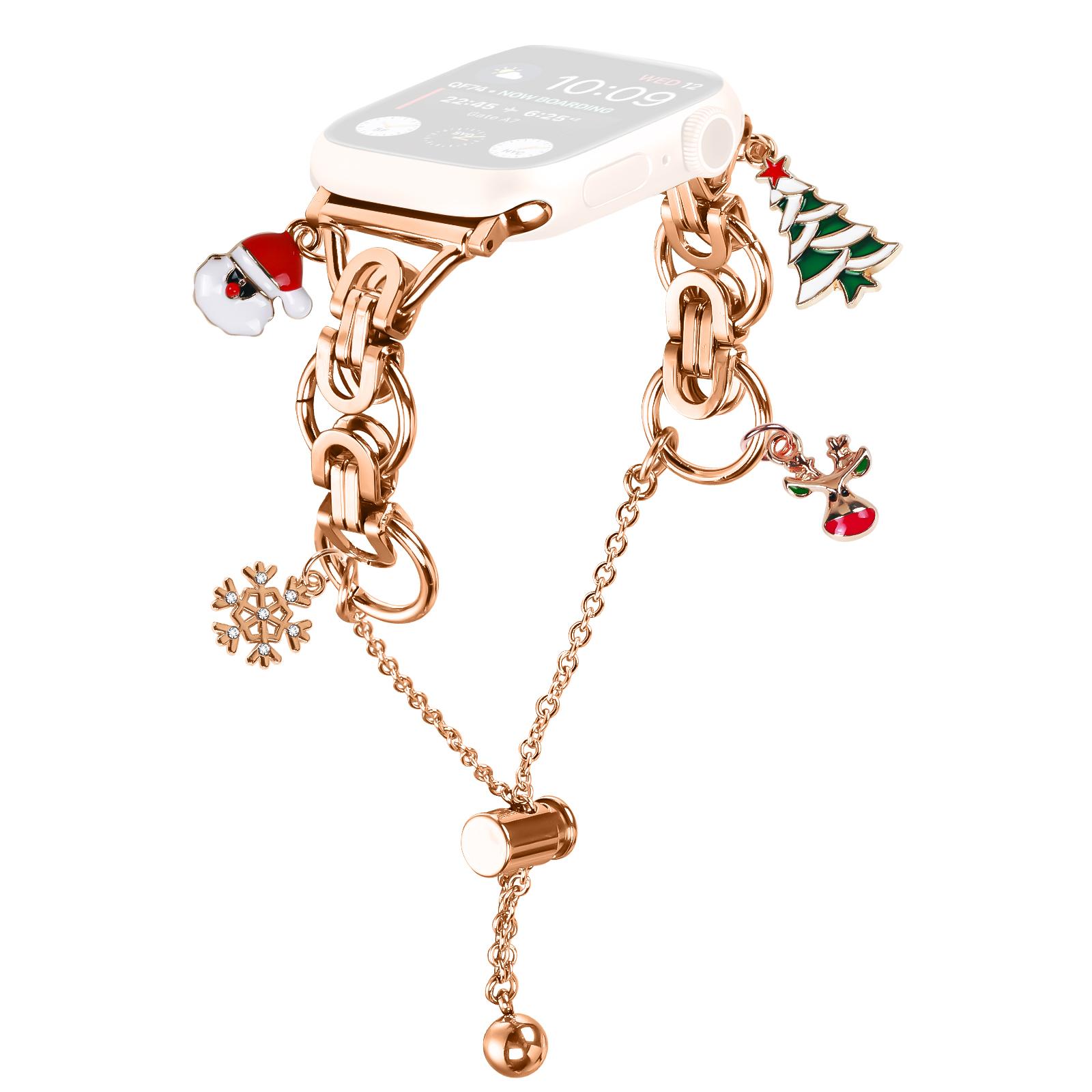 Гальванізований сплавний браслет для Apple Watch Series 10 Ultra 9 8 7 SE 6 5 4 3 2 1 46мм 49мм 45мм 44мм 40мм Ремінець-ланцюжок Rose Gold/Christmas
Гальванізований сплавний браслет для Apple Watch Series 10 Ultra 9 8 7 SE 6 5 4 3 2 1 46мм 49мм 45мм 44мм 40мм Ремінець-ланцюжок Rose Gold/Christmas