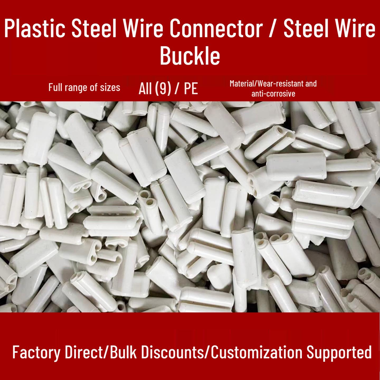 Steel Wire Plastic Joint Fixing Buckle for Trash Can For 1.6-1.8mm steel wire
Steel Wire Plastic Joint Fixing Buckle for Trash Can For 1.6-1.8mm steel wire