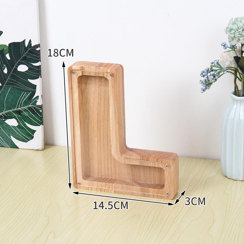 Деревянный алфавит свинья коробка для малышей мальчики девочки алфавит AZ копилка монетница подарок на день рождения, детский подарок на день рождения, Пасха