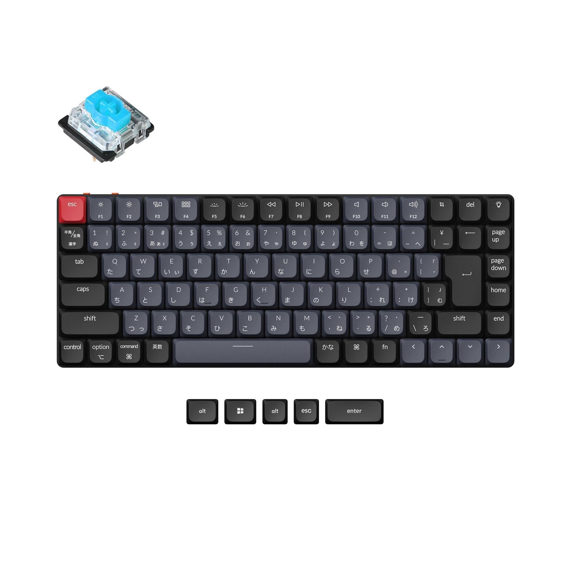 Keychron K3 Pro Compact Slim 75% Layout Wireless Custom Mechanical KeyboardQMK VIA ProgrammableJIS LayoutWhite LED LightLow Profile Gateron
Keychron K3 Pro Compact Slim 75% Layout Wireless Custom Mechanical KeyboardQMK VIA ProgrammableJIS LayoutWhite LED LightLow Profile Gateron