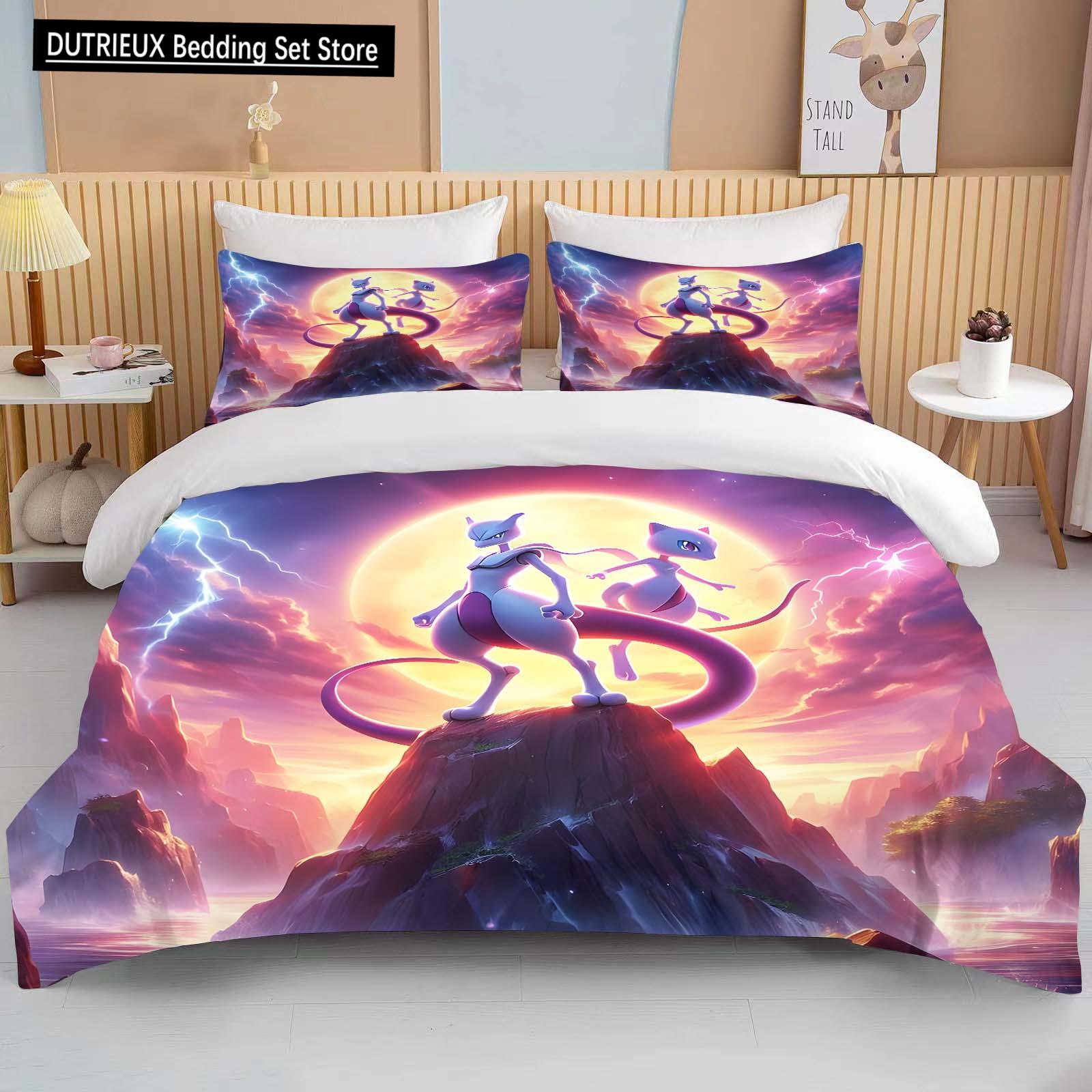 10 розмірів Комплект постільної білизни з принтом Pokemon Mewtwo Мультфільм Аніме Підодіяльник Підковдра Наволочка Хлопчики Дівчата Діти Дорослі Король Подарунок EU single(135x200cm)
10 розмірів Комплект постільної білизни з принтом Pokemon Mewtwo Мультфільм Аніме Підодіяльник Підковдра Наволочка Хлопчики Дівчата Діти Дорослі Король Подарунок EU single(135x200cm)