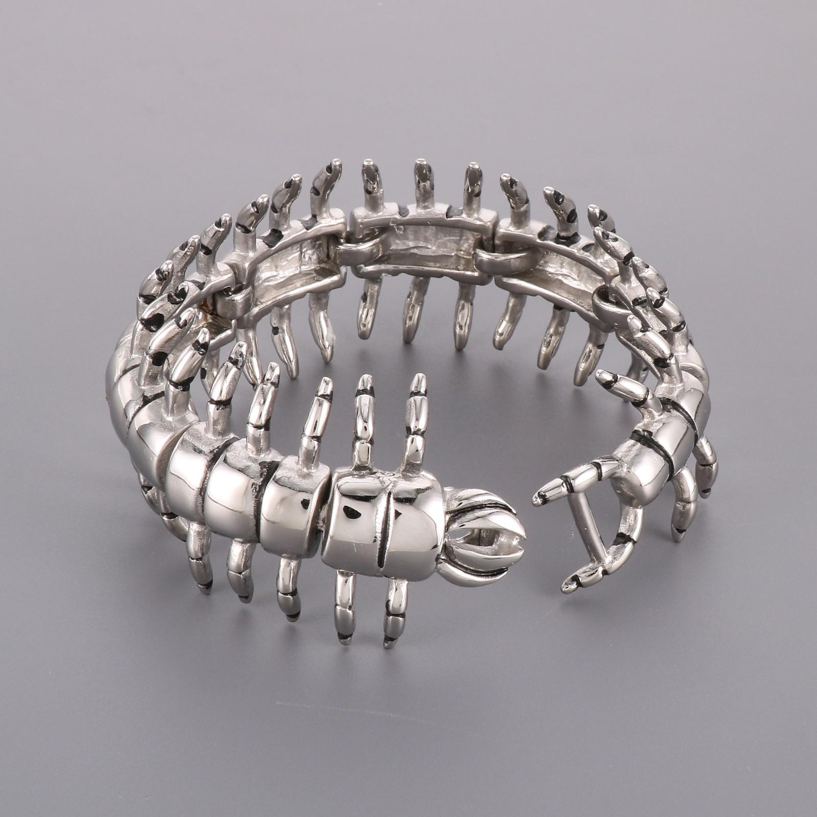 Специальный массивный браслет «Сороконожка» мужской из нержавеющей стали 3D браслет с животным персонализированные украшения «Крокодиловая кость» оптом
Специальный массивный браслет «Сороконожка» мужской из нержавеющей стали 3D браслет с животным персонализированные украшения «Крокодиловая кость» оптом