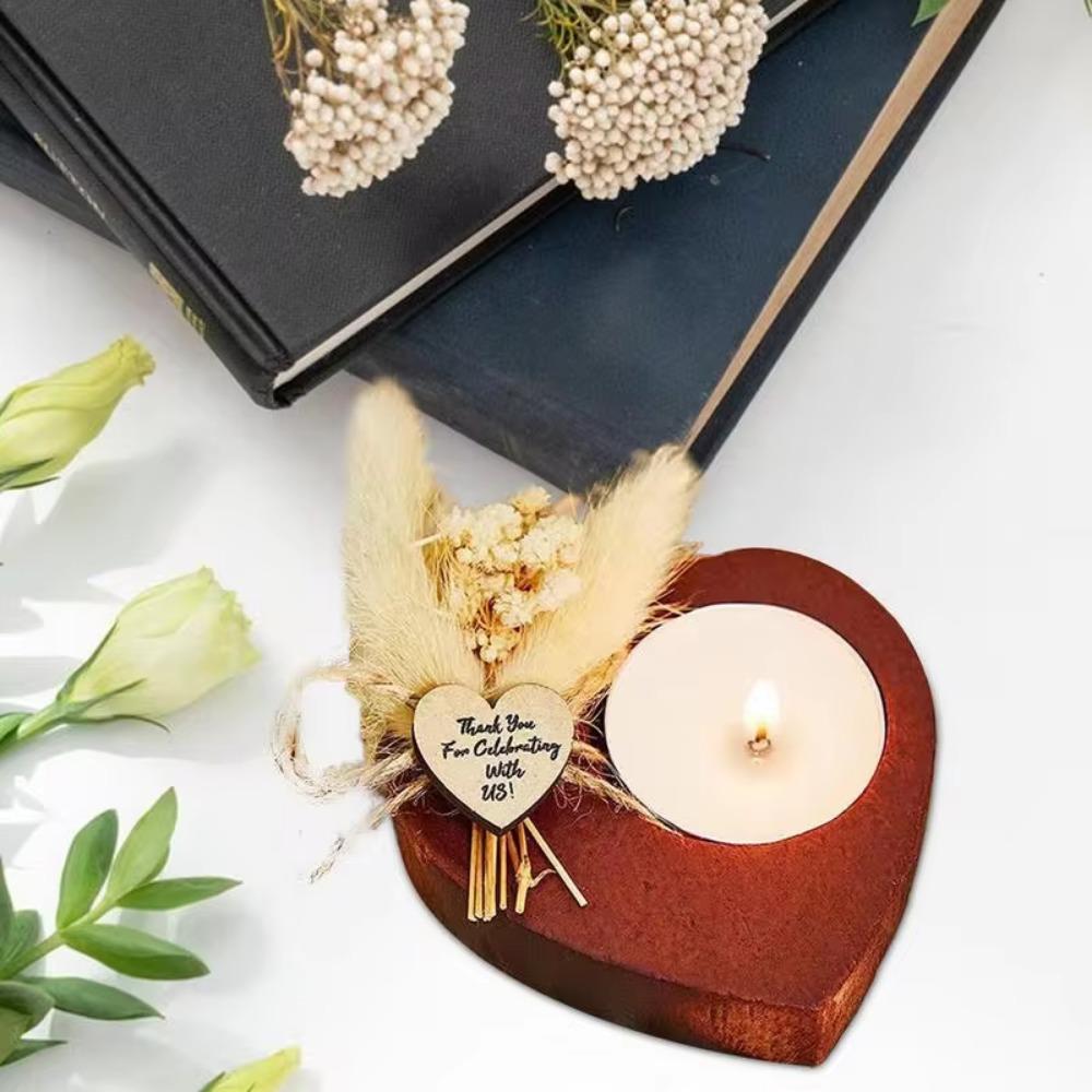 Multi-purpose Heart-shaped Candlestick Cute Wedding Candlestic Wood Candle Holder Candle Gift
Multi-purpose Heart-shaped Candlestick Cute Wedding Candlestic Wood Candle Holder Candle Gift