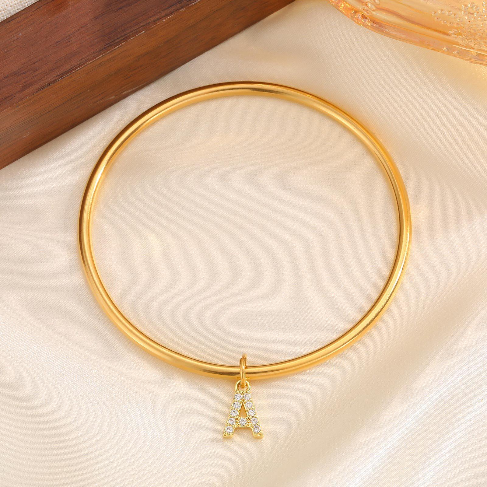 Vnox Personalized Name Bangles for Women Girls, Full Zircon Initial Name Charms Bracelets, Classic Meaningful Mother s Day Gift Adult 65mm Dia.
Vnox Personalized Name Bangles for Women Girls, Full Zircon Initial Name Charms Bracelets, Classic Meaningful Mother s Day Gift Adult 65mm Dia.