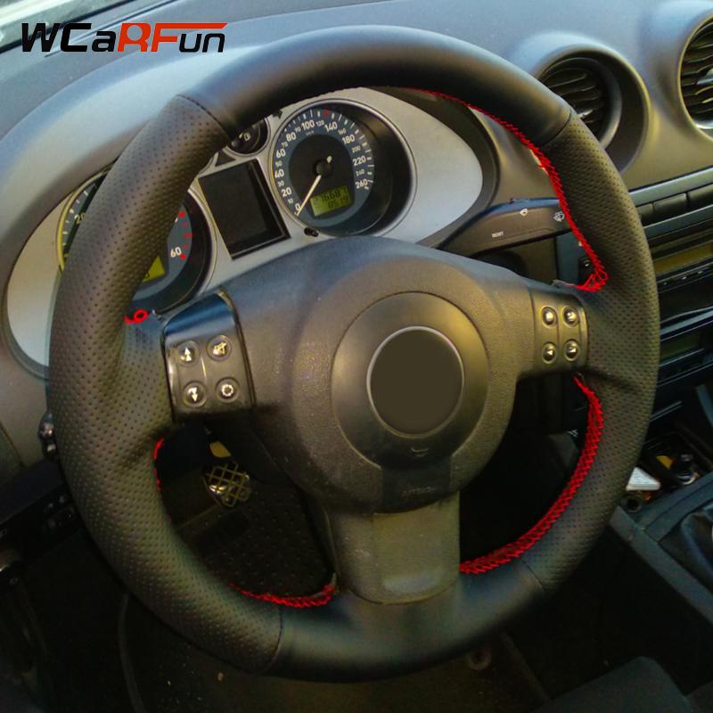 WCaRFun сшитый вручную черный чехол на руль автомобиля из искусственной кожи для Seat Ibiza 6L leon 2007
WCaRFun сшитый вручную черный чехол на руль автомобиля из искусственной кожи для Seat Ibiza 6L leon 2007
