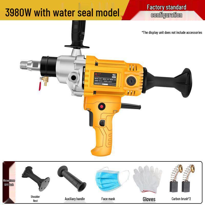 High-Power Handheld Diamond Core Drill Machine for Wet/Dry Concrete Drilling and Hole Opening.
High-Power Handheld Diamond Core Drill Machine for Wet/Dry Concrete Drilling and Hole Opening.