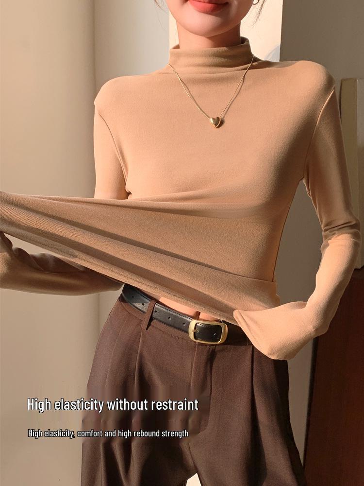 H679 Women s Slim Fit Half-High Collar Bottoming Shirt - Solid Color, Long-Sleeved, Warm Inner Wear for Autumn/Winter L fits 95-115 lbs
H679 Women s Slim Fit Half-High Collar Bottoming Shirt - Solid Color, Long-Sleeved, Warm Inner Wear for Autumn/Winter L fits 95-115 lbs