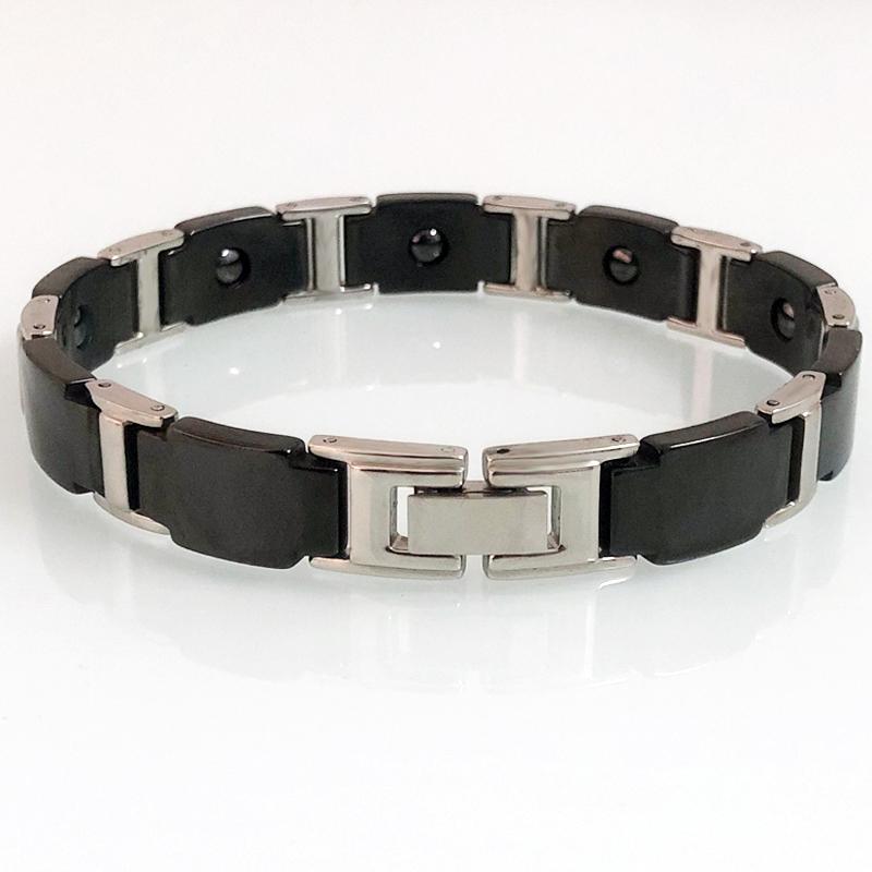 Men s 10MM Black Ceramic Stainless Steel Chain Bracelets Luxury Hematite Magnetic Male Jewelry Wrist Accessories Pulseiras 20.5CM
Men s 10MM Black Ceramic Stainless Steel Chain Bracelets Luxury Hematite Magnetic Male Jewelry Wrist Accessories Pulseiras 20.5CM