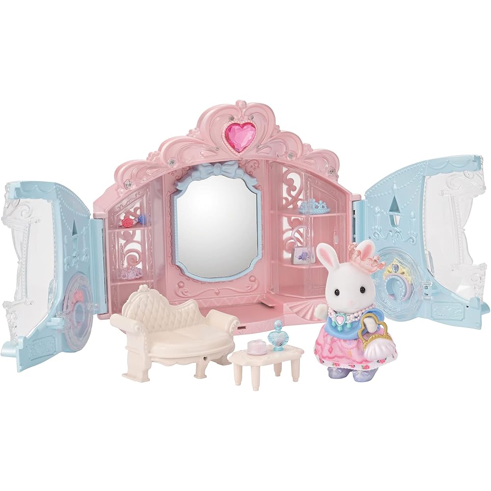 Sylvanian Families Hair Salon Glitter Carriage Room Set Toy Dollhouse for Ages 3 and Up
Sylvanian Families Hair Salon Glitter Carriage Room Set Toy Dollhouse for Ages 3 and Up