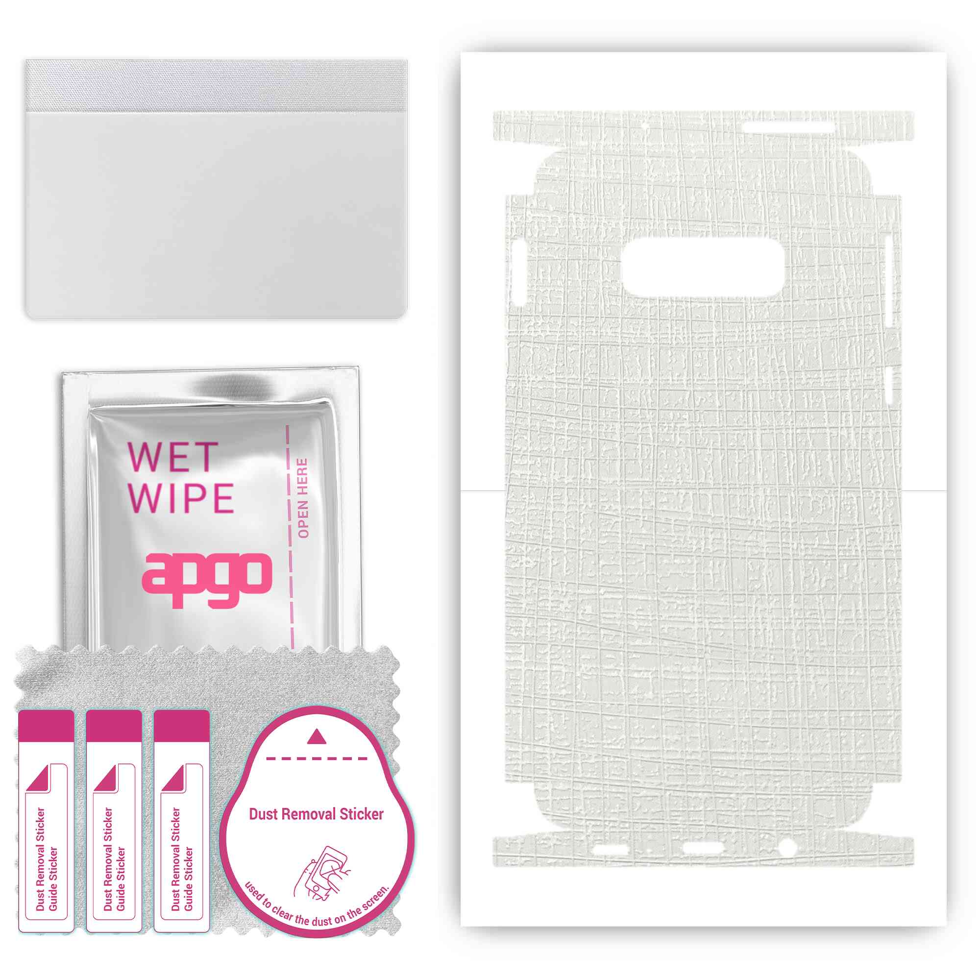 apgo Protective Skin Sticker for the back+sides compatible with Samsung Galaxy S10e, Full Wrap Film, Foil, Vinyl - Pattern White Fabric
apgo Protective Skin Sticker for the back+sides compatible with Samsung Galaxy S10e, Full Wrap Film, Foil, Vinyl - Pattern White Fabric