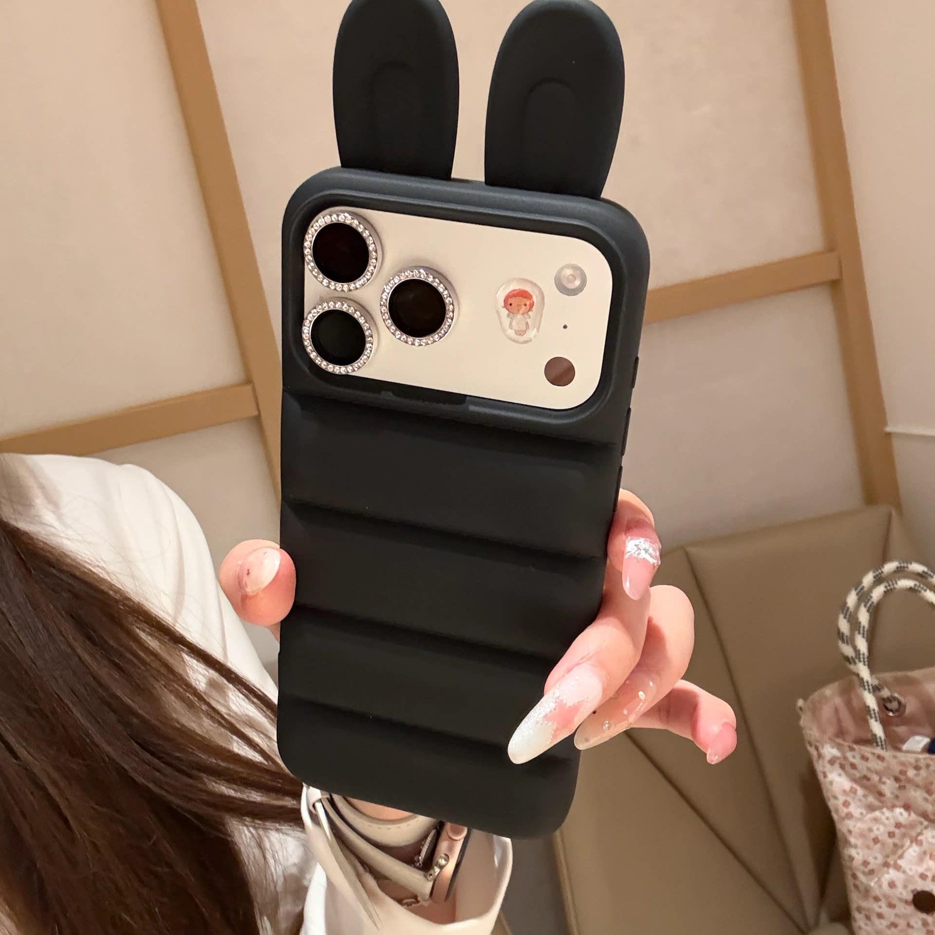 Cartoon Rabbit Ear iPhone 15/16/17 ProMax Shockproof Down Jacket Case iPhone 15
Cartoon Rabbit Ear iPhone 15/16/17 ProMax Shockproof Down Jacket Case iPhone 15