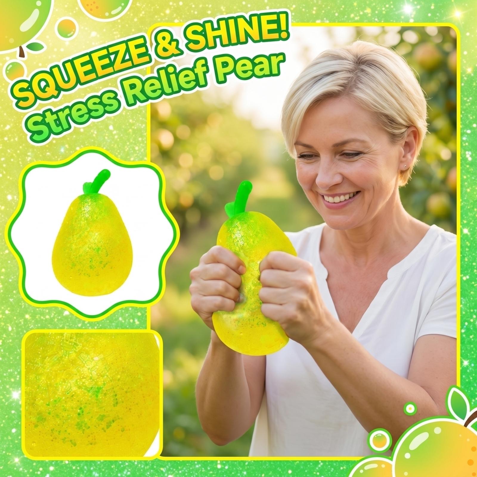 Pear Shape Simulation Toy Soft Tactile Stress for Hand Exercise and Relaxation One Size
Pear Shape Simulation Toy Soft Tactile Stress for Hand Exercise and Relaxation One Size