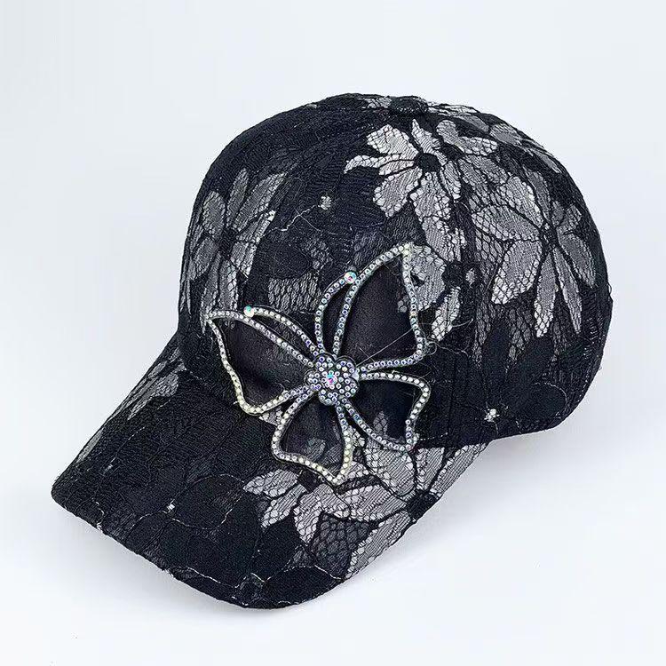 Women s Korean Style Summer Rhinestone Baseball Cap with Lace Butterfly Mesh, Breathable Sun Protection Duckbill Hat
Women s Korean Style Summer Rhinestone Baseball Cap with Lace Butterfly Mesh, Breathable Sun Protection Duckbill Hat