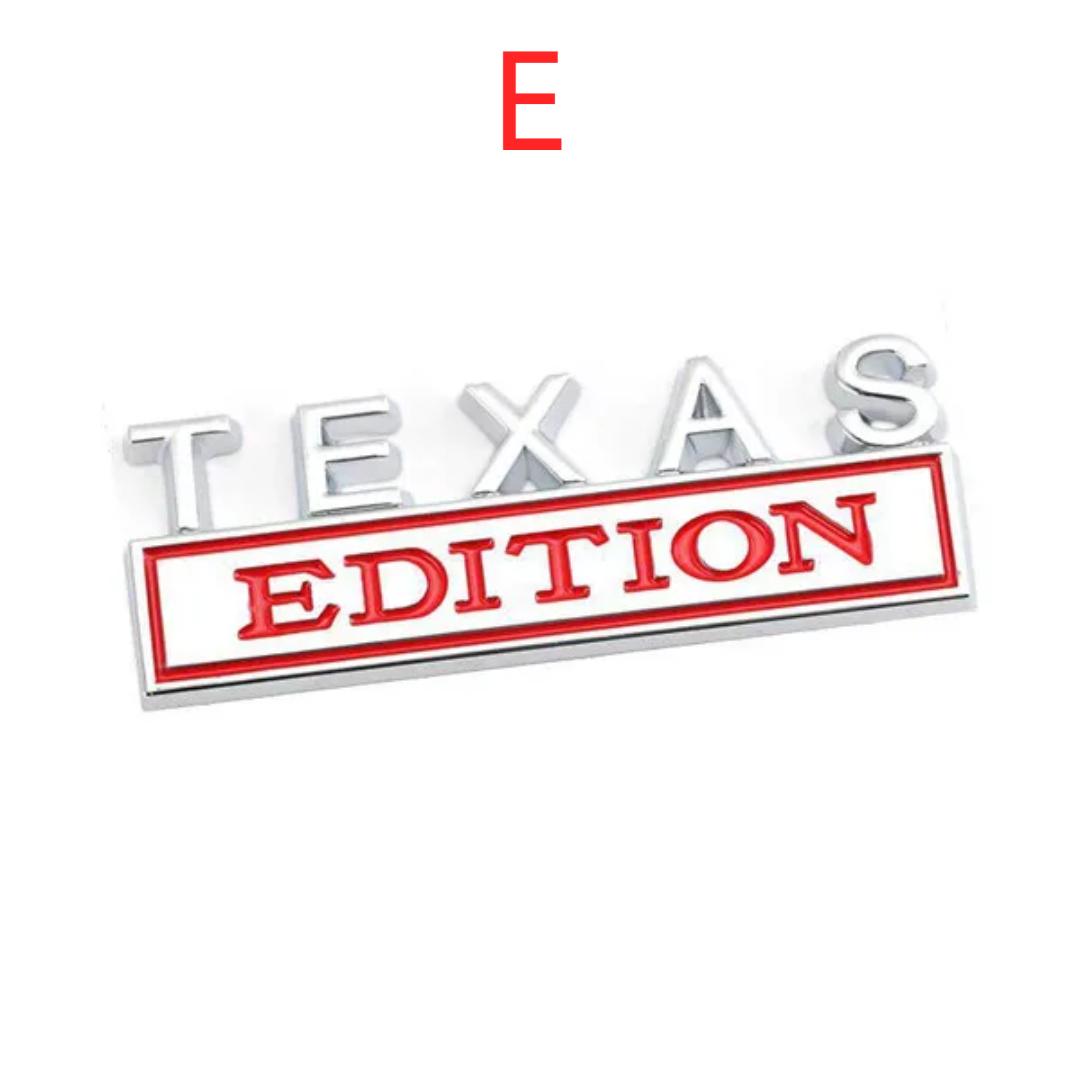 3D металлическая наклейка, эмблема Texas Edition, логотип, багажник, корпус для J/eep F/ord F-150 C/hevrolet C/hevy E
3D металлическая наклейка, эмблема Texas Edition, логотип, багажник, корпус для J/eep F/ord F-150 C/hevrolet C/hevy E