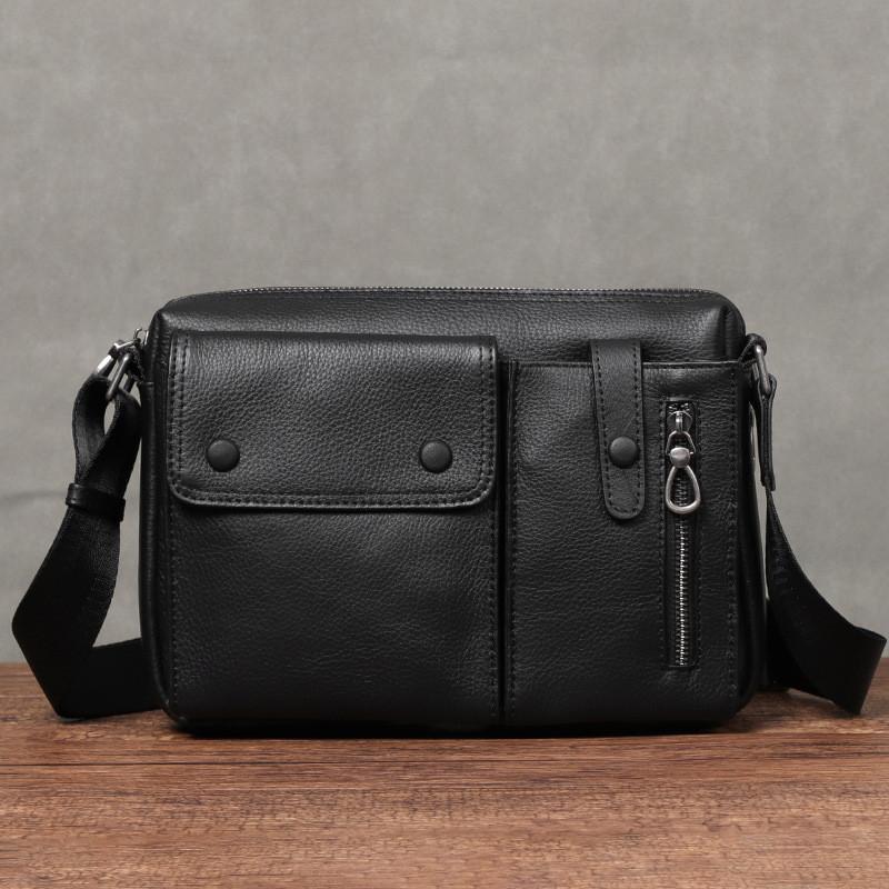 Men s Genuine Cowhide Crossbody Bag Soft Leather Messenger Bag Business Casual Multi-pocket Shoulder Small Bag for Daily Travel чорний
Men s Genuine Cowhide Crossbody Bag Soft Leather Messenger Bag Business Casual Multi-pocket Shoulder Small Bag for Daily Travel чорний