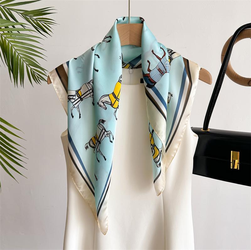 Scarf For Women Fashion Print Neckerchief Luxury Bandanna Breathable 70CM Square Scarf Spring/Sunmmer Headband Hijab Scarves
Scarf For Women Fashion Print Neckerchief Luxury Bandanna Breathable 70CM Square Scarf Spring/Sunmmer Headband Hijab Scarves