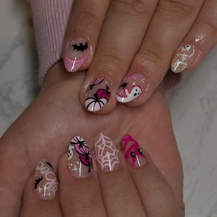 Environmental Friendly Persist Hoofs Halloween Vegetable Webspinner Skull Bat Designs Not Toxic ABS False Hoofs Safe For Everyday 1
Environmental Friendly Persist Hoofs Halloween Vegetable Webspinner Skull Bat Designs Not Toxic ABS False Hoofs Safe For Everyday 1