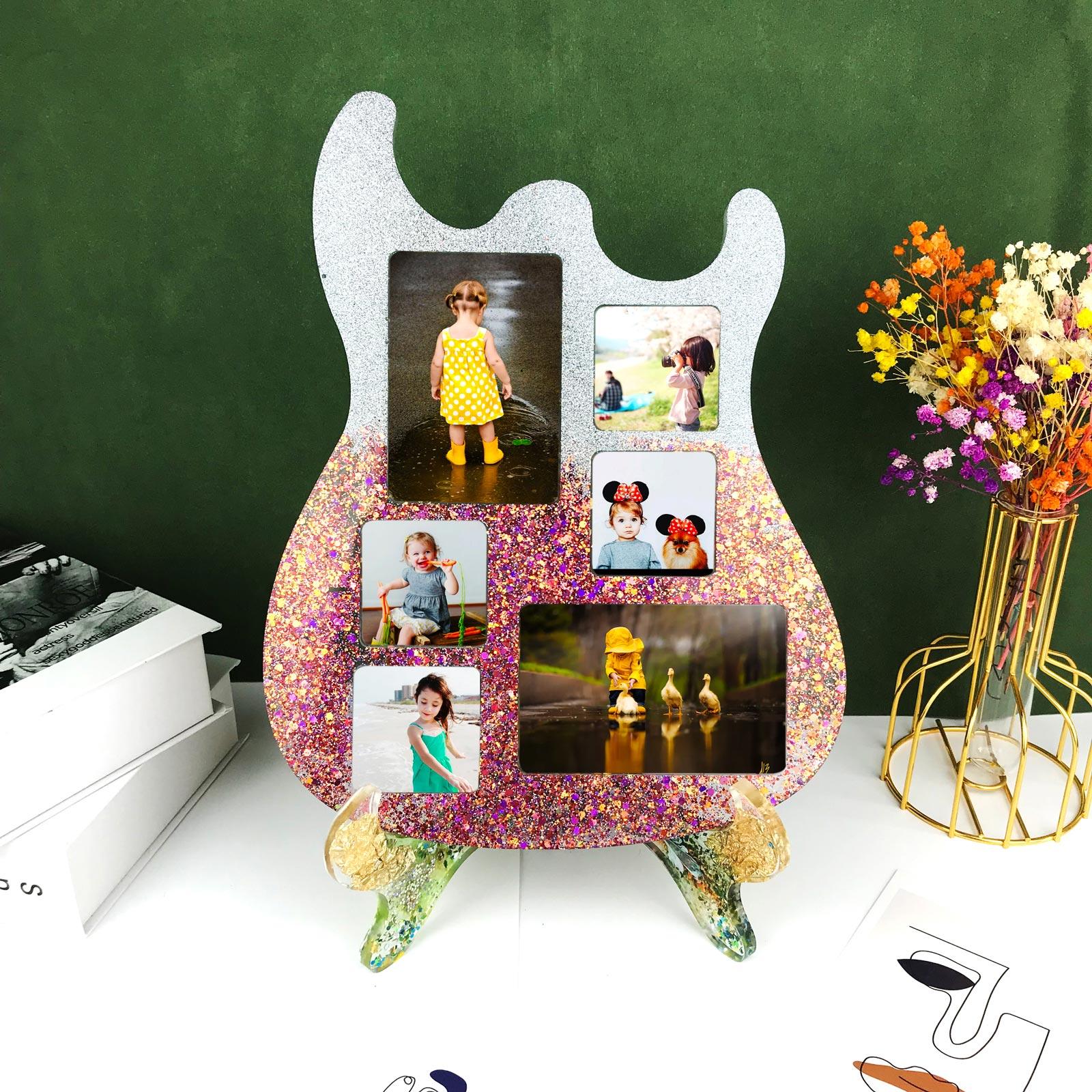DIY силиконовая подставка для хранения фотографий, форма для эпоксидной гитары, фоторамка, форма для дисплея, подставка для настольной книги, украшение дома
DIY силиконовая подставка для хранения фотографий, форма для эпоксидной гитары, фоторамка, форма для дисплея, подставка для настольной книги, украшение дома
