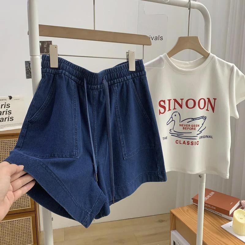 Shorts Women Summer Cotton Jeans Vintage Loose Large Size Casual Denim Wide Leg Pants Shorts S синій
Shorts Women Summer Cotton Jeans Vintage Loose Large Size Casual Denim Wide Leg Pants Shorts S синій