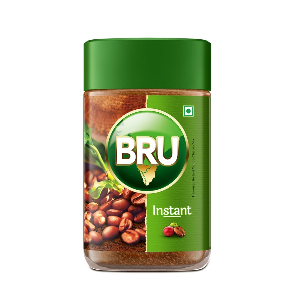 Bru Instant | Aromatic Coffee From South Indian Plantations | Premium Blend of Robusta & Arabica Beans For a Rich Coffee Experience | 150g
Bru Instant | Aromatic Coffee From South Indian Plantations | Premium Blend of Robusta & Arabica Beans For a Rich Coffee Experience | 150g